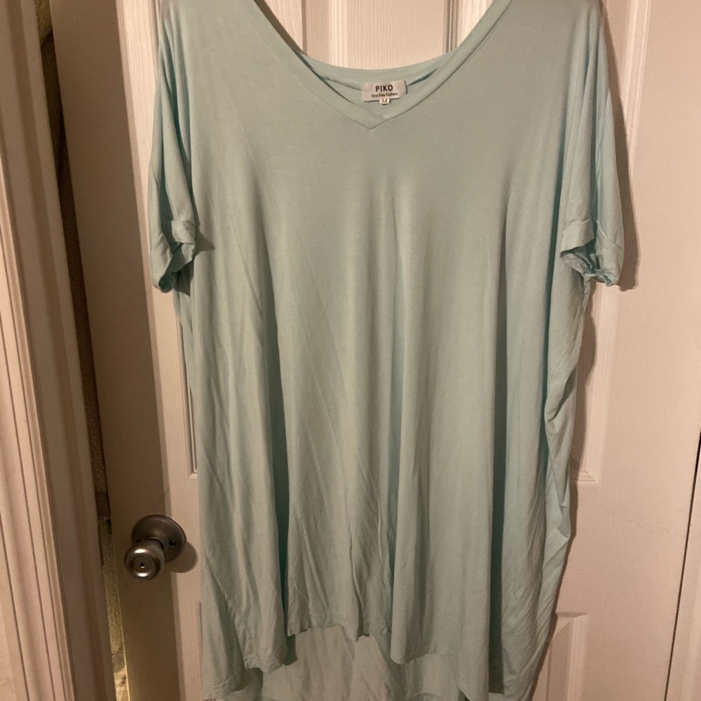 Mint Piko Dress